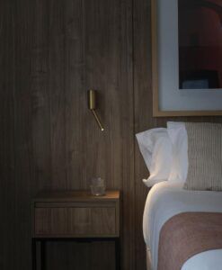 Leseleuchte in satiniertem Gold DANTE LED 3W 2700K - 2