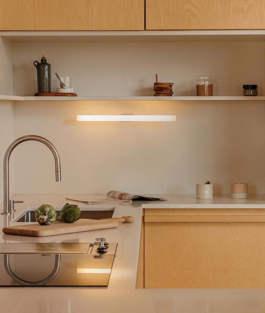 Lineare Wandleuchte CALMA 500 LED in Blau - 3