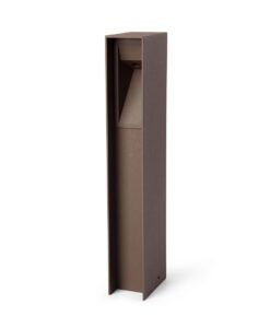 Rostbraune Bodenleuchte 30 cm hoch, TIL LED 3W 2700K 24V