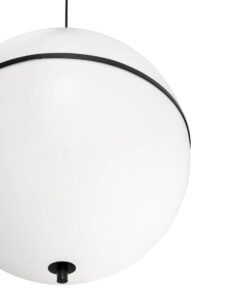 Schwarz-weiße Leuchte, Ø 42 cm DOME - 4