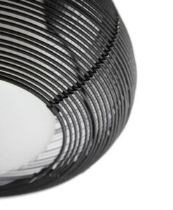 Schwarze Außenpendelleuchte Ø 28 cm NARITA - 3