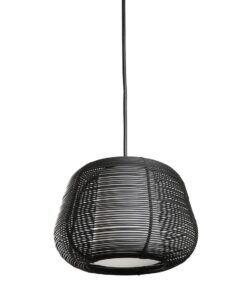 Schwarze Außenpendelleuchte Ø 28 cm NARITA - 2