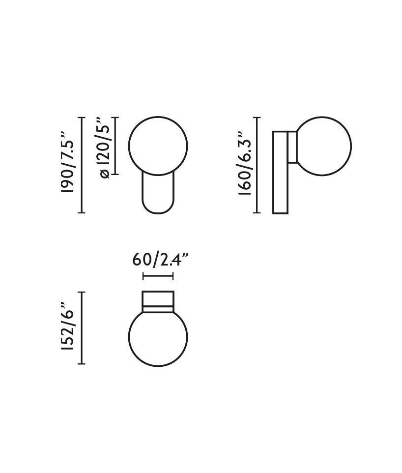 Schwarze Badezimmer-Wandleuchte MABE 6W 3000K - 2