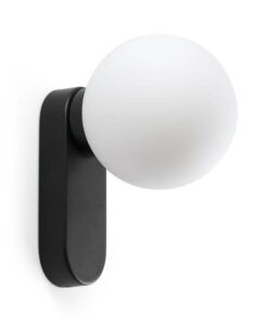 Schwarze Badezimmer-Wandleuchte MABE 6W 3000K