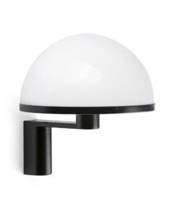 Schwarze Wandleuchte DOME