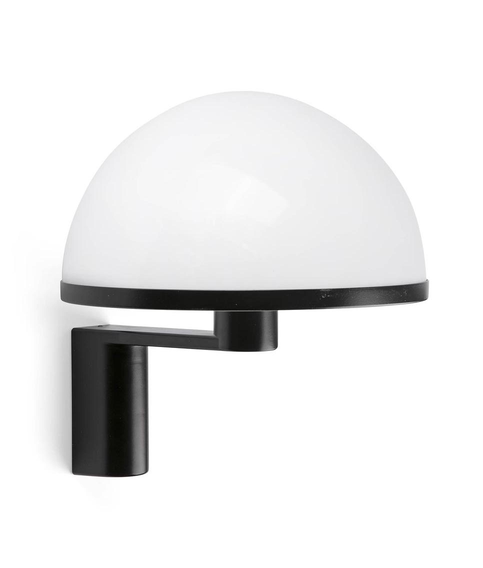 Schwarze Wandleuchte DOME