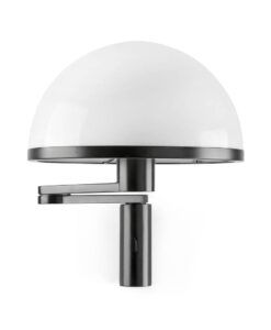 Schwarze Wandleuchte mit schwenkbarem Arm DOME - 4