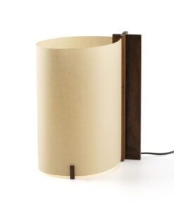 Tischleuchte in Nussbaum und Papyrus CATA 180 LED