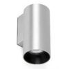 Wandleuchte in gebürstetem Aluminium STAN