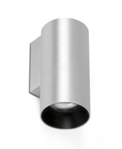Wandleuchte in gebürstetem Aluminium STAN